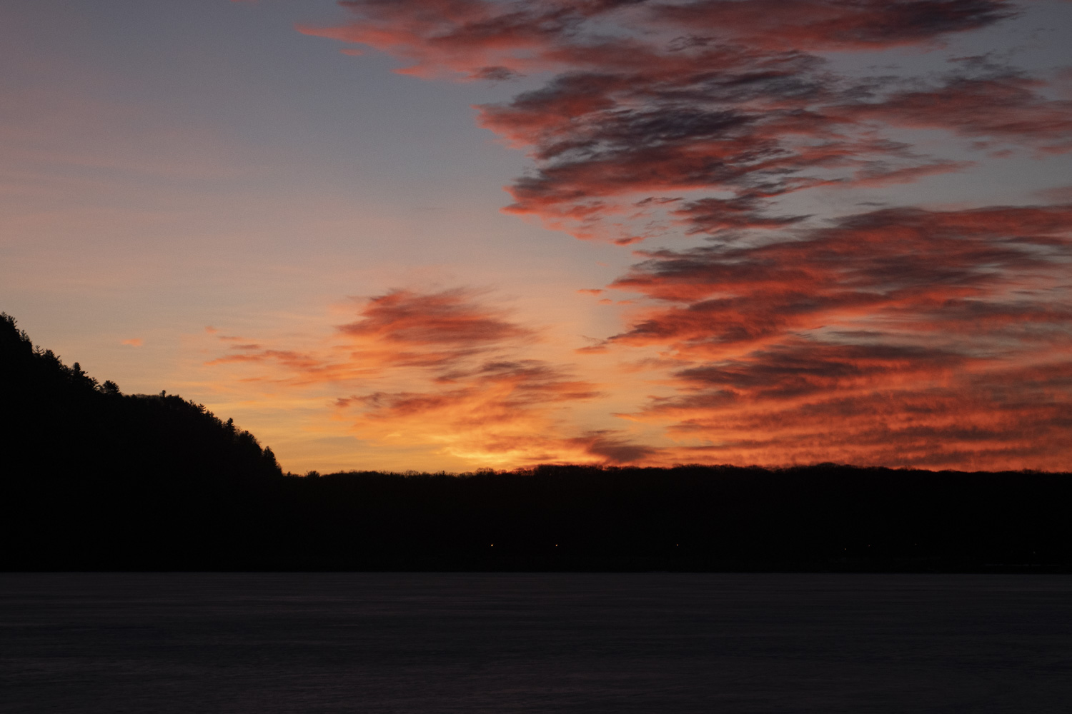 Devils Lake Sunset